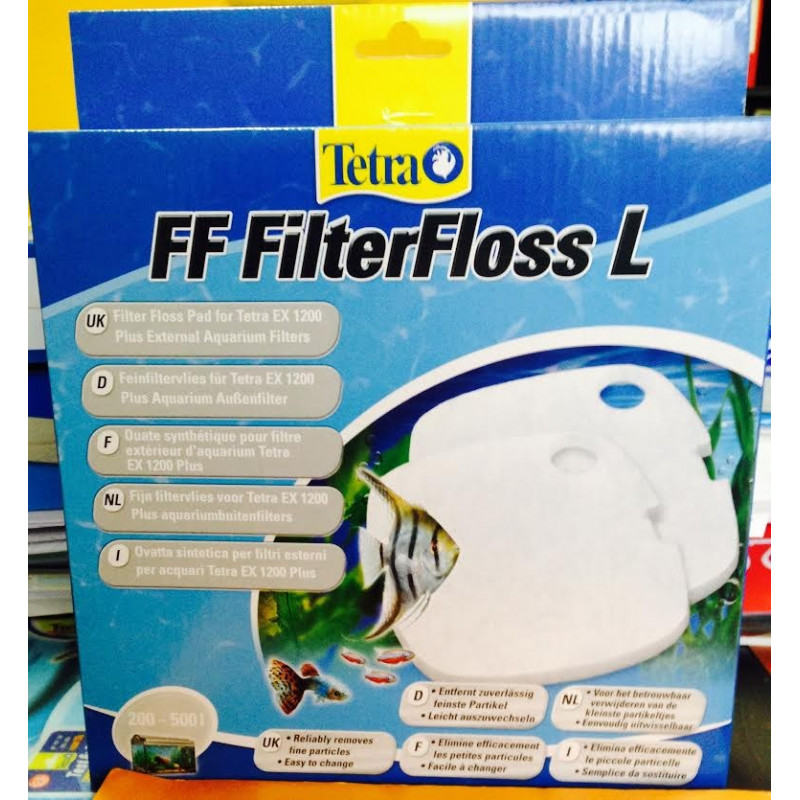 Lot de 2 ouates pour filtre TETRA EX 1200 plus